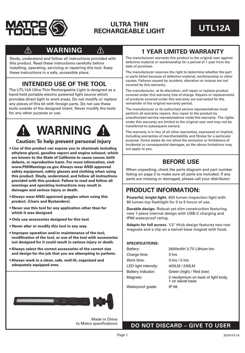 Matco Tools UTL12A User manual