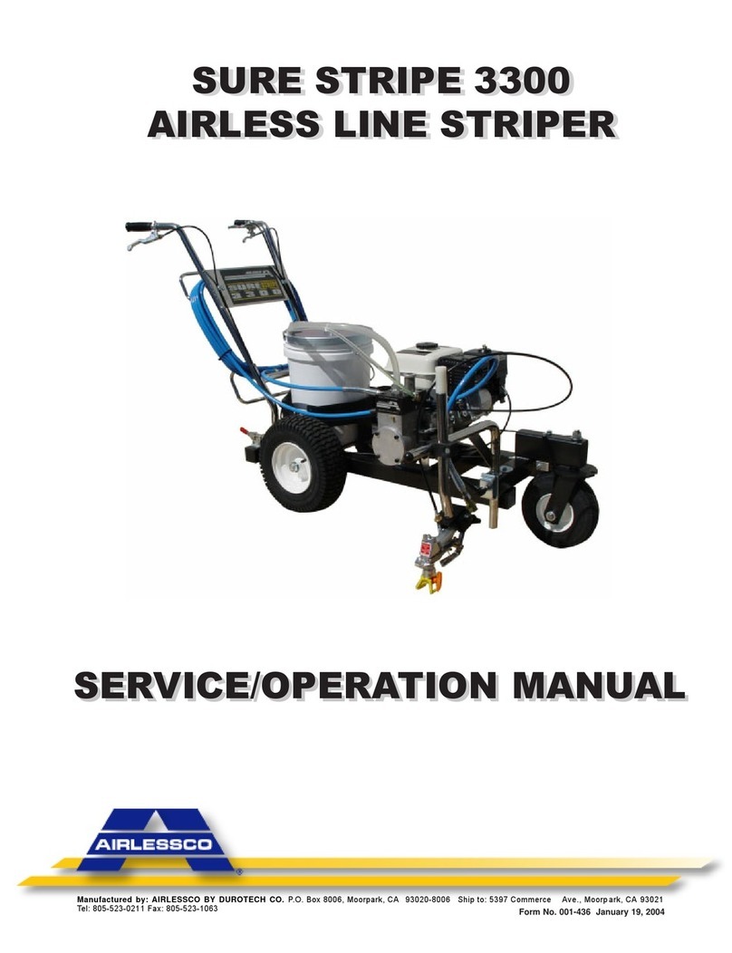 AIRLESSCO Sure Stripe 3300 Service & operation manual