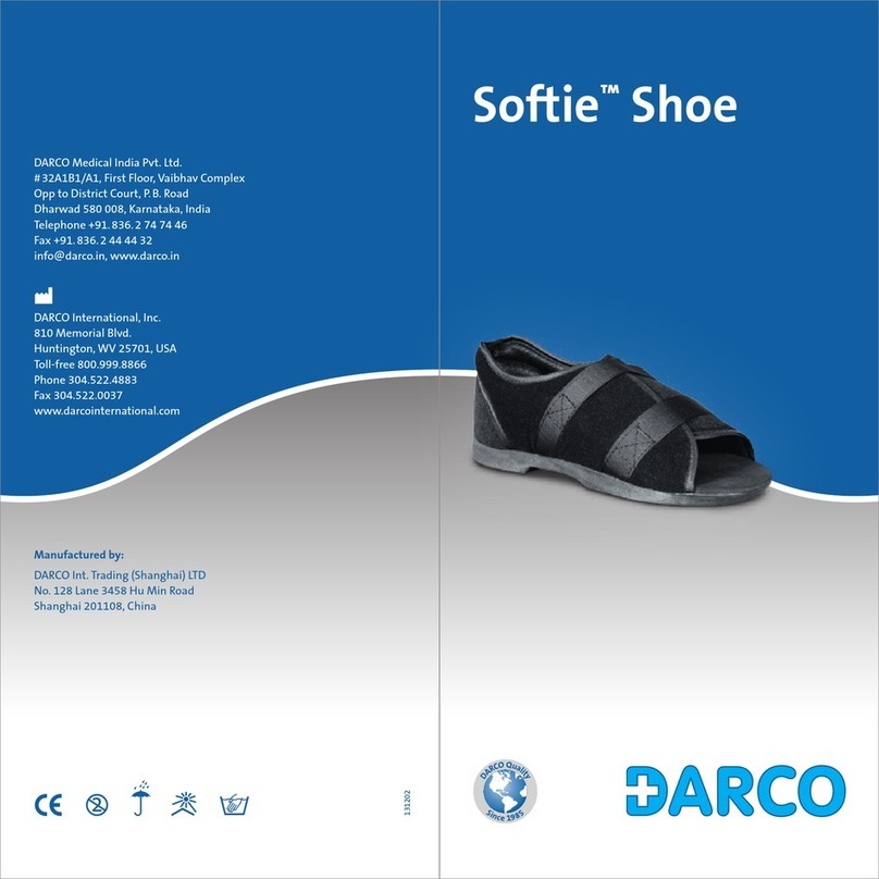 Darco Softie Shoe quick start guide