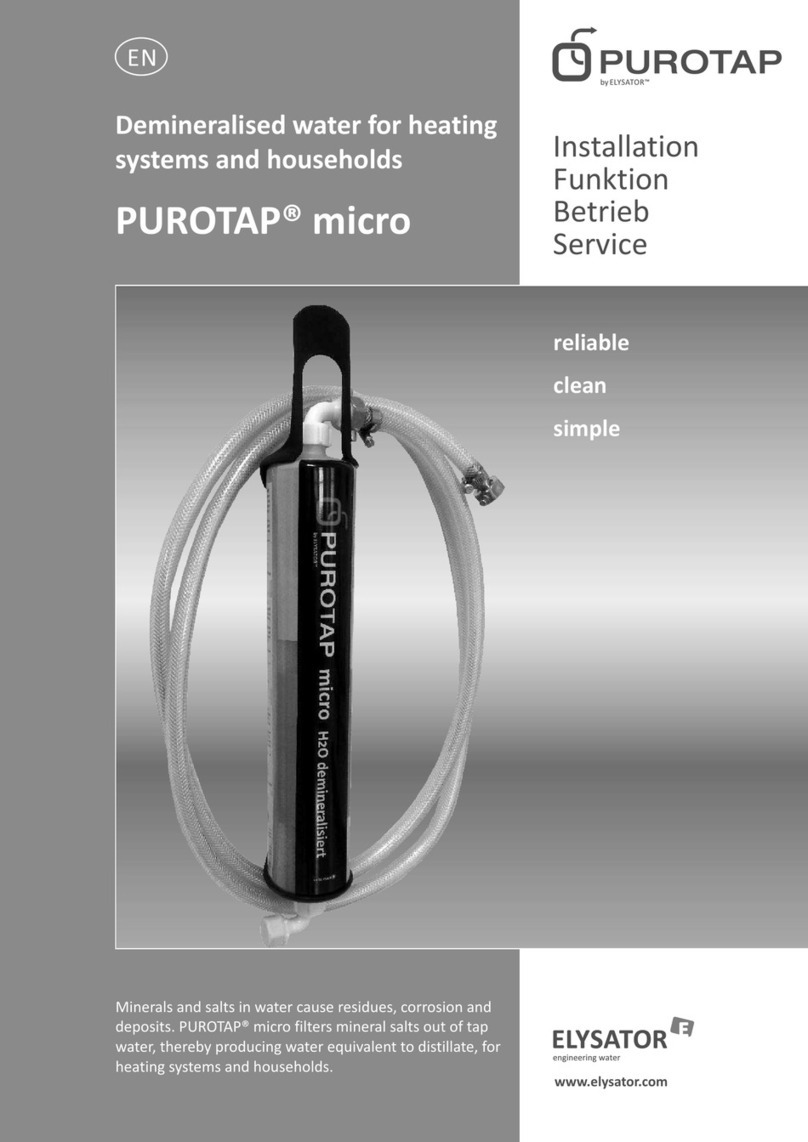 elysator PUROTAP micro User manual elysator PUROTAP micro User manual