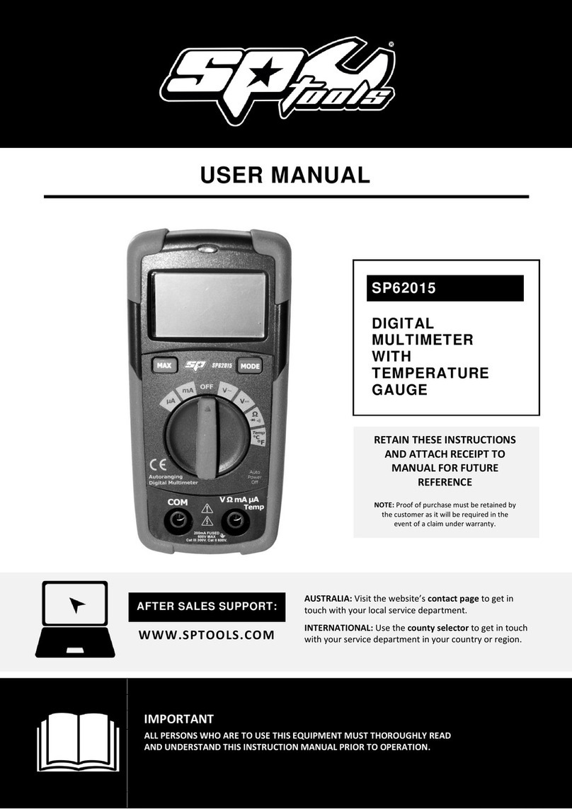 SP tools SP62015 user manual