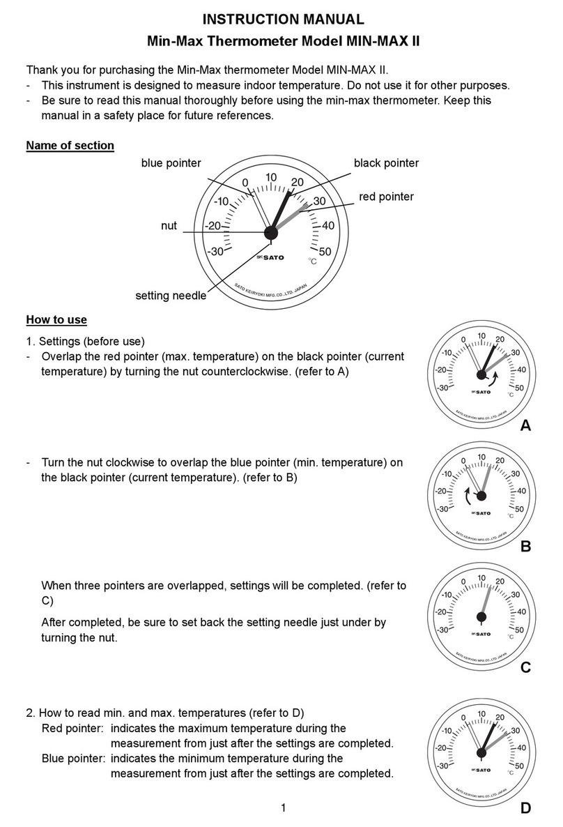 SATO MIN-MAX II instruction manual