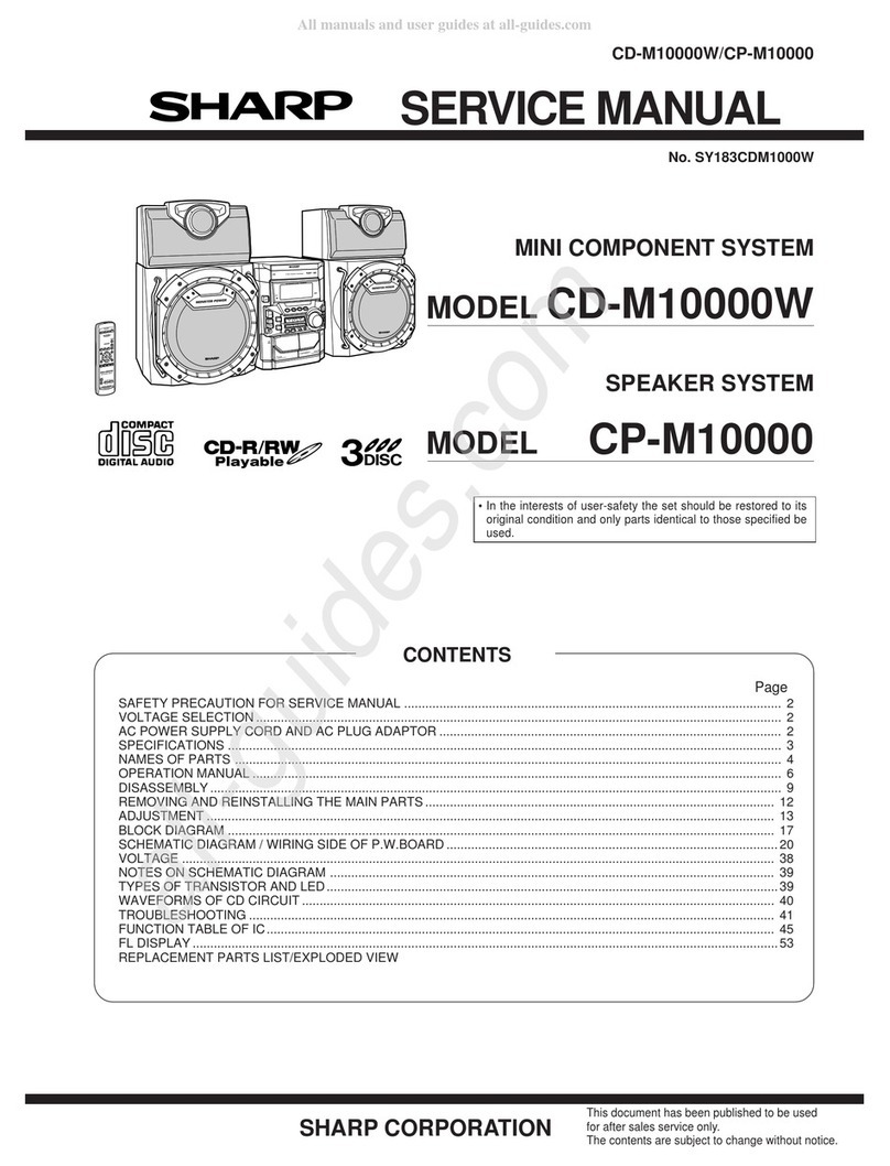 Sharp CD-M10000W User manual Sharp CD-M10000W User manual