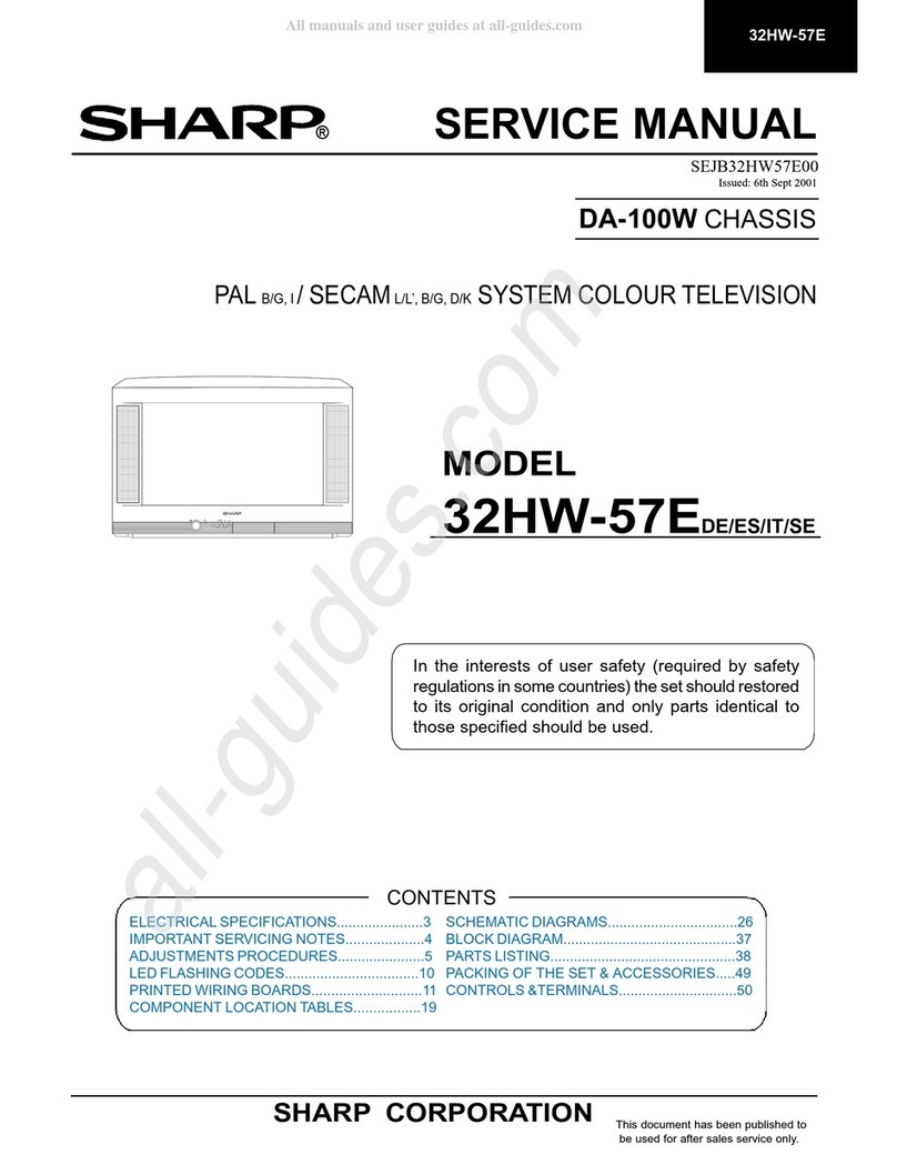 Sharp 32HW-57E ES User manual Sharp 32HW-57E ES User manual