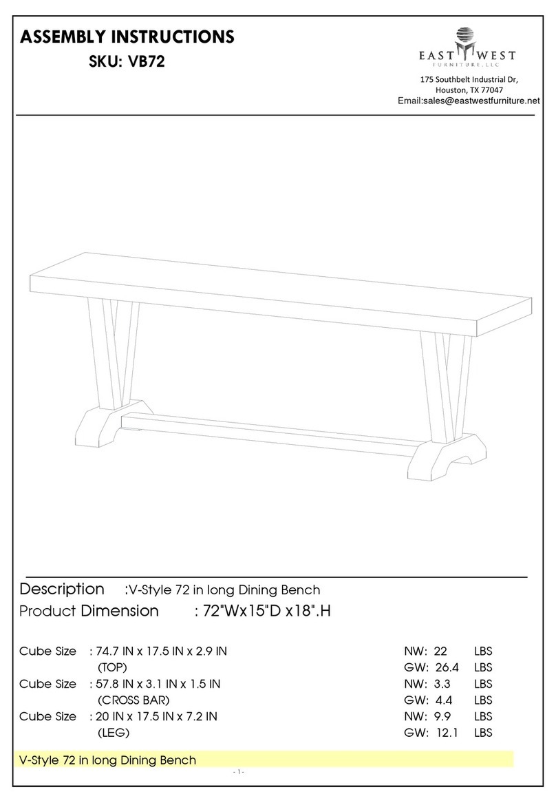 East West Furniture VB72 Assembly instructions East West Furniture VB72 Assembly instructions