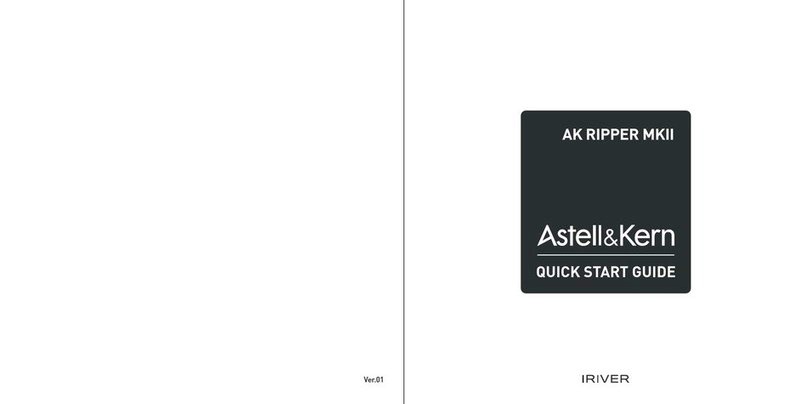 IRiver Astell & Kern Ripper MKII quick start guide