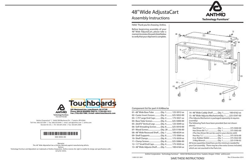 Anthro AdjustaCart Assembly instructions