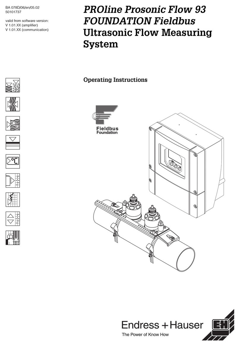 Endress+Hauser Proline Prosonic Flow 93 operating instructions
