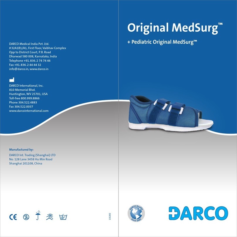 Darco Original MedSurg quick start guide