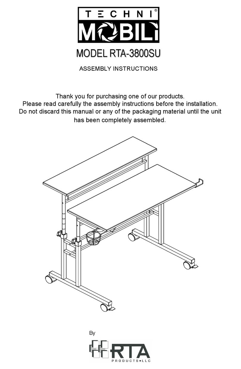 RTA Products Techni Mobili RTA-3800SU User manual