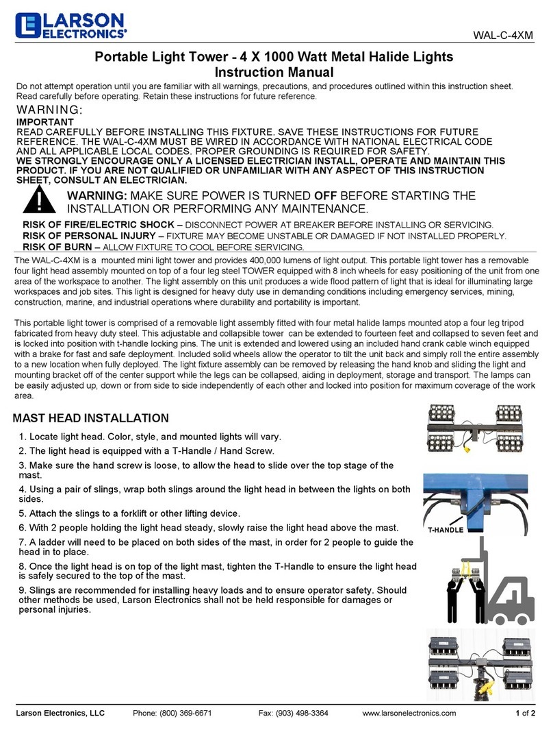 Larson Electronics WAL-C-4XM User manual