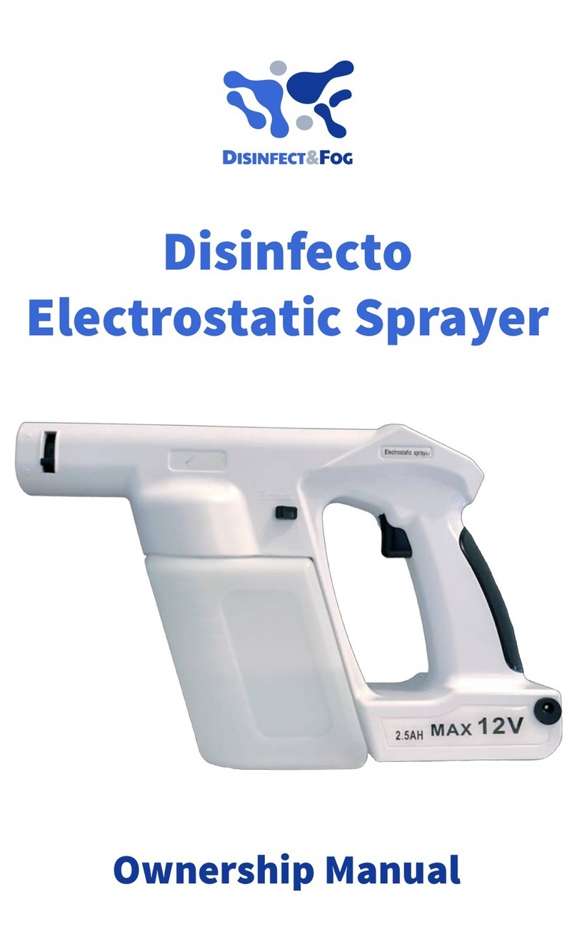 Disinfect&Fog Disinfecto Electrostatic Sprayer User manual