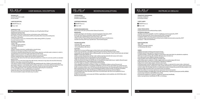NeoNail Professional 861 User manual