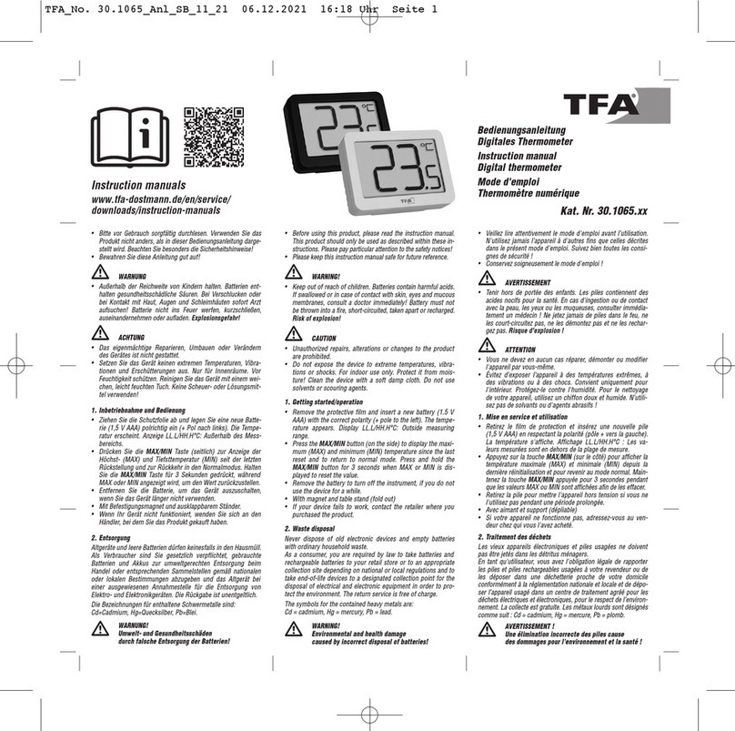TFA 30.1065 Series User manual