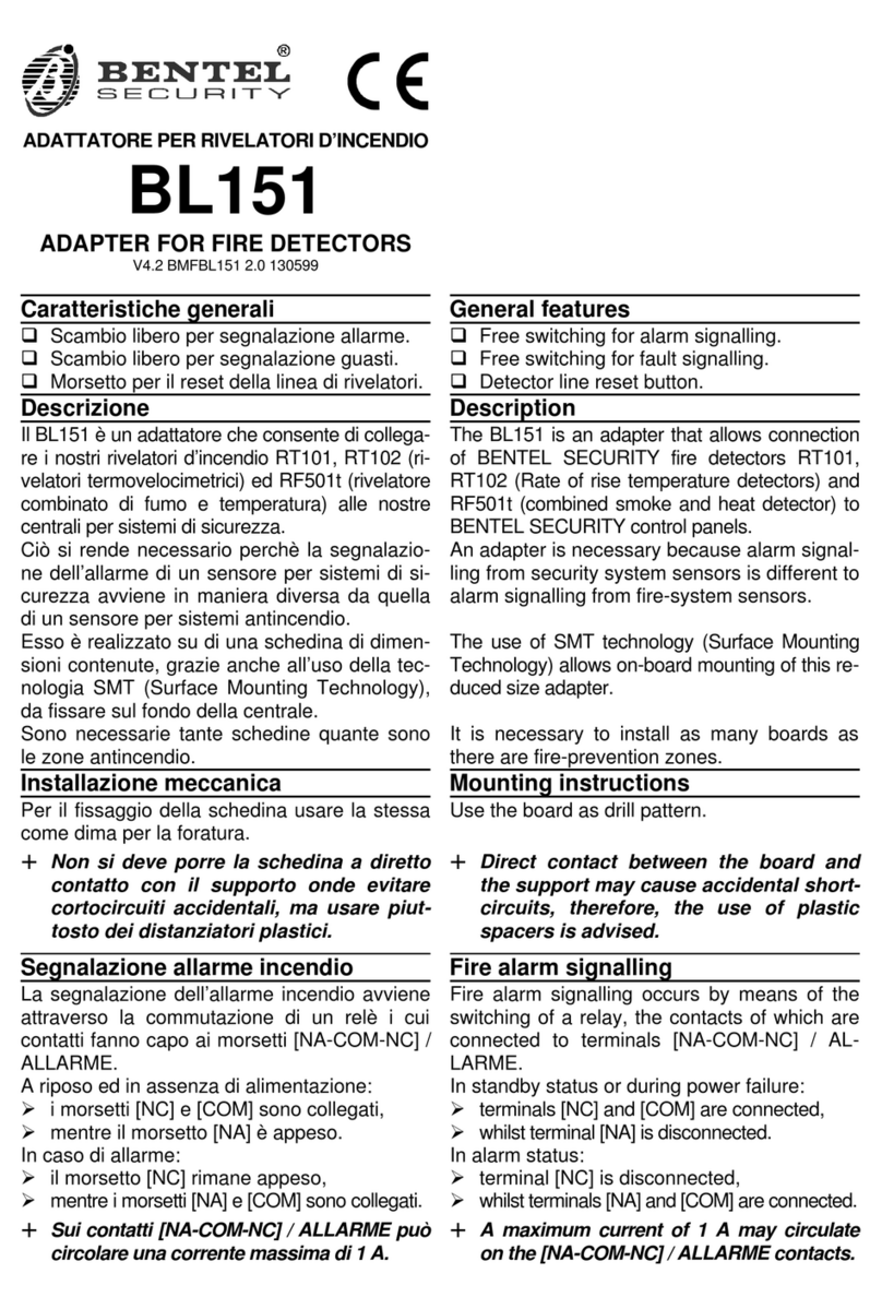 Bentel Security BL151 User manual