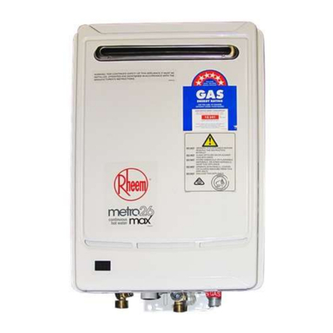 Rheem II Series Operating instructions