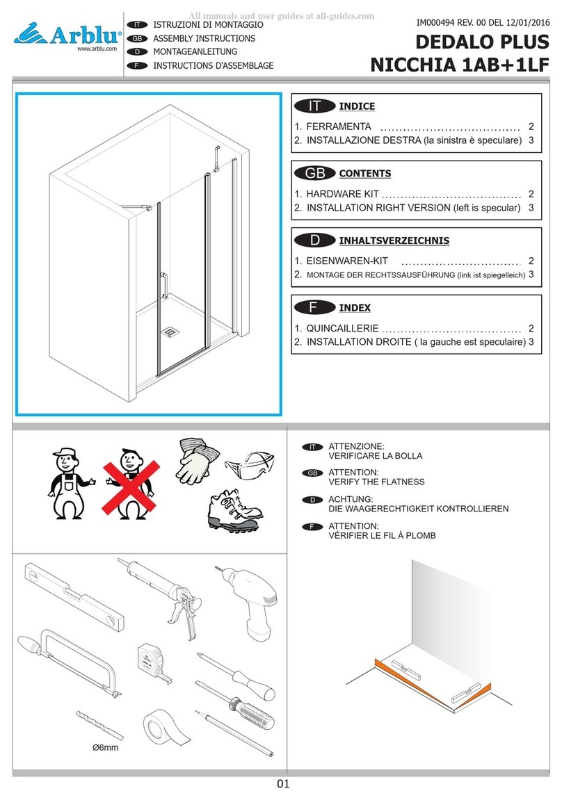 Arblu DEDALO PLUS NICCHIA 1AB+1LF User manual