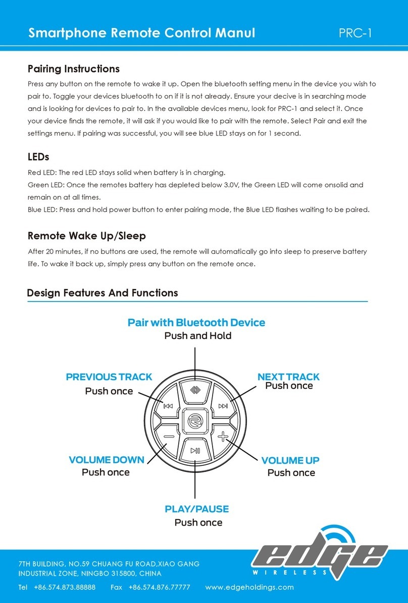 Edge Wireless PRC-1 manual