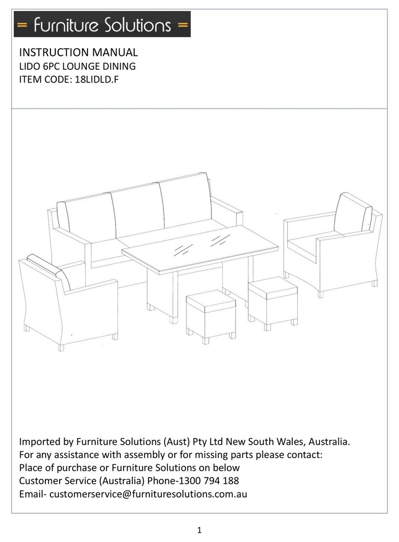 Furniture Solutions 18LIDLD.F User manual Furniture Solutions 18LIDLD.F User manual