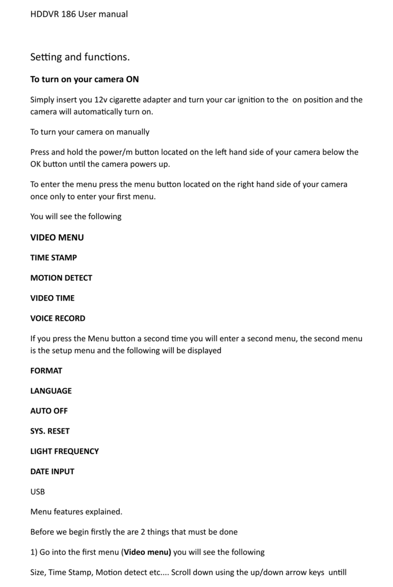 Gator HDDVR 186 User manual