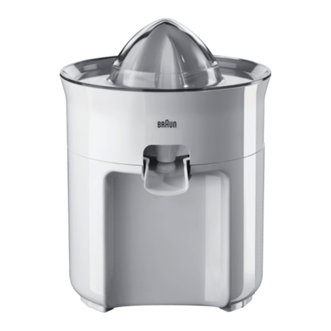 Braun CJ 3050 User manual
