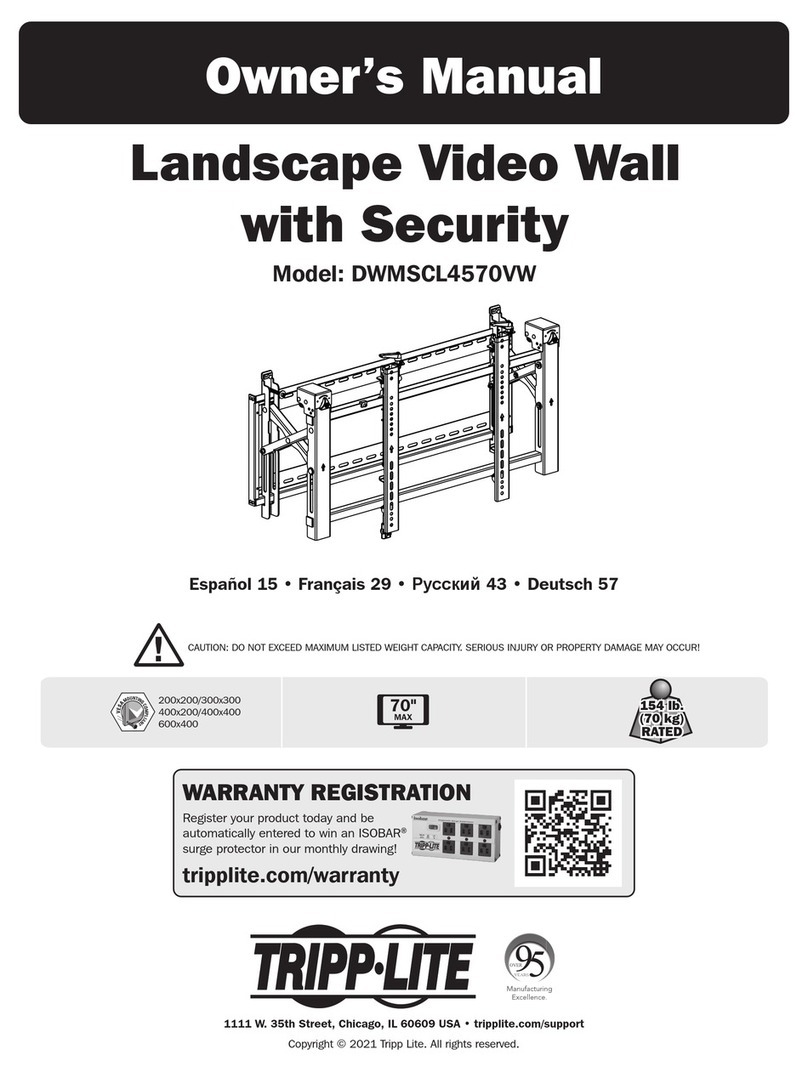 Tripp Lite DWMSCL4570VW User manual