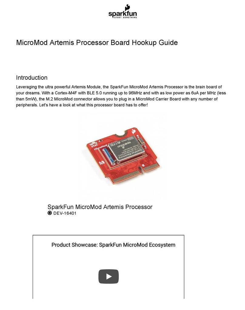 sparkfun MicroMod Artemis Processor User manual