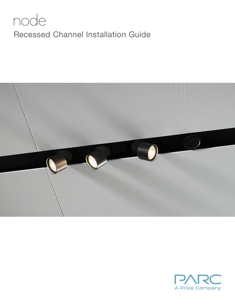 Price Parc Node Recessed Channel installation guide