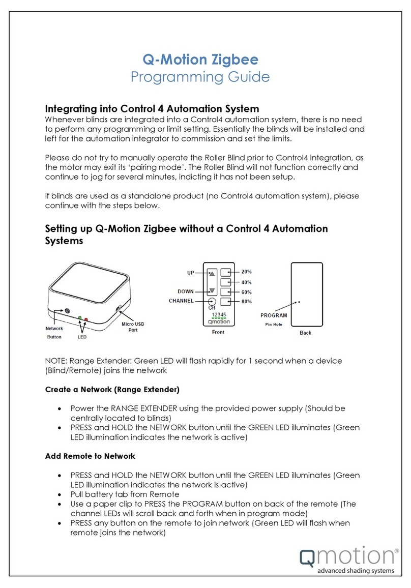 QMotion Zigbee Programming guide