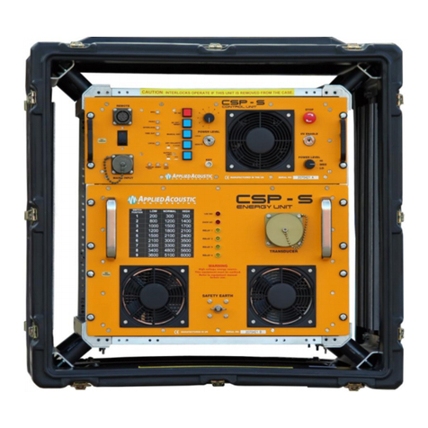 APPLIED ACOUSTICS CSP-S 4000 User manual