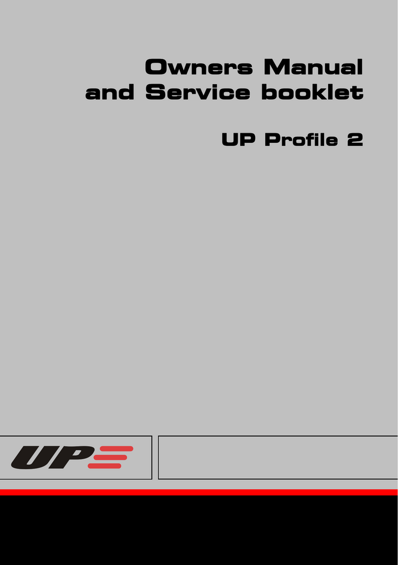 UP Profile 2 - 20 Owner Manual and Service Booklet
