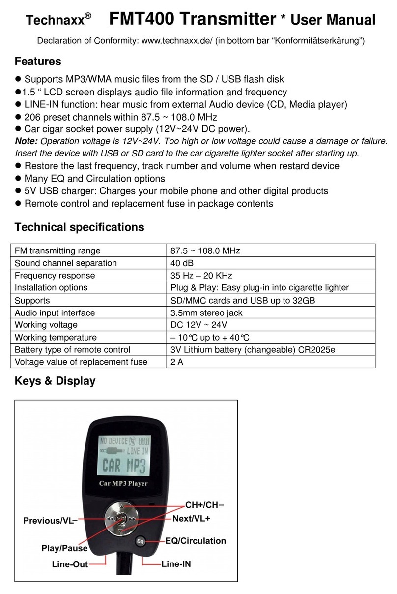 Technaxx FMT400 User manual
