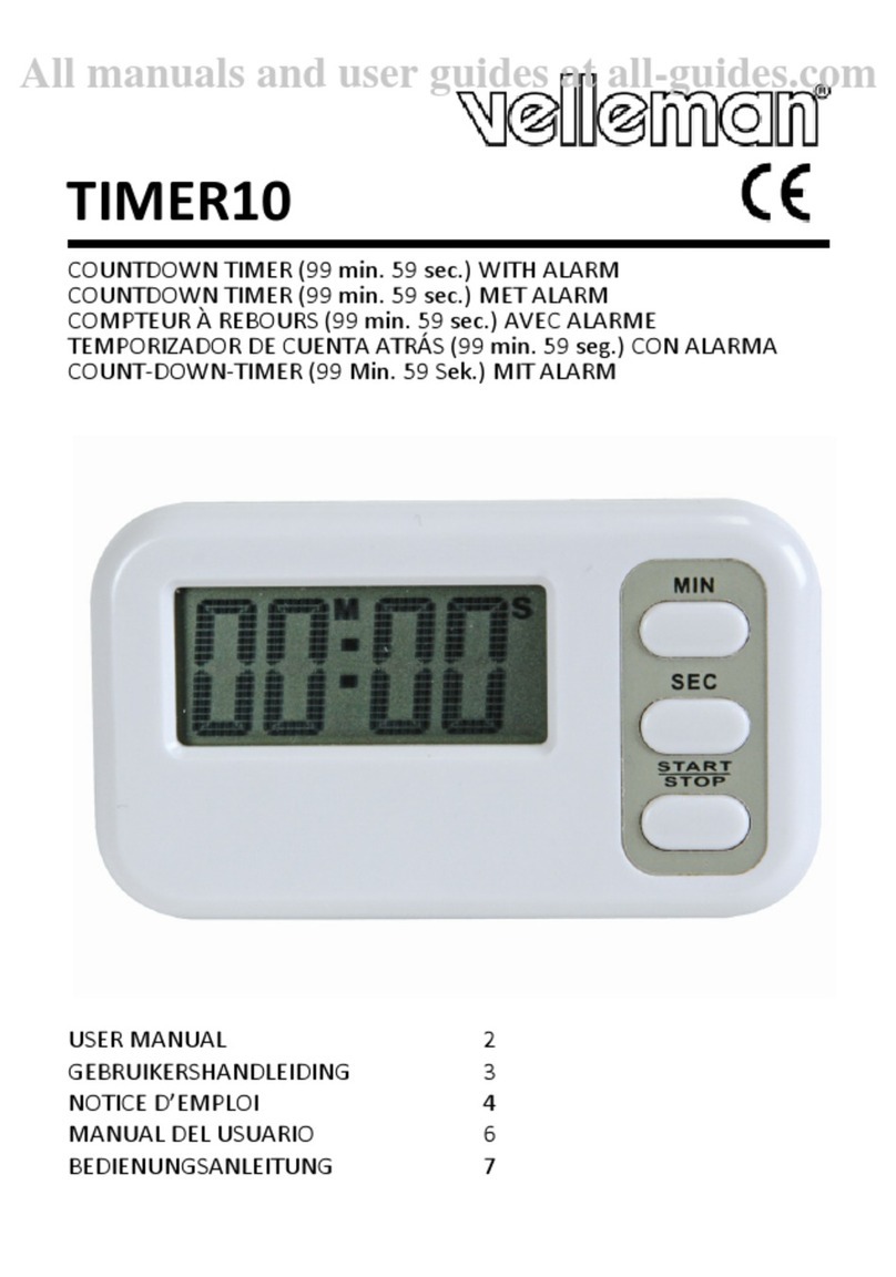 Velleman Timer10 user manual