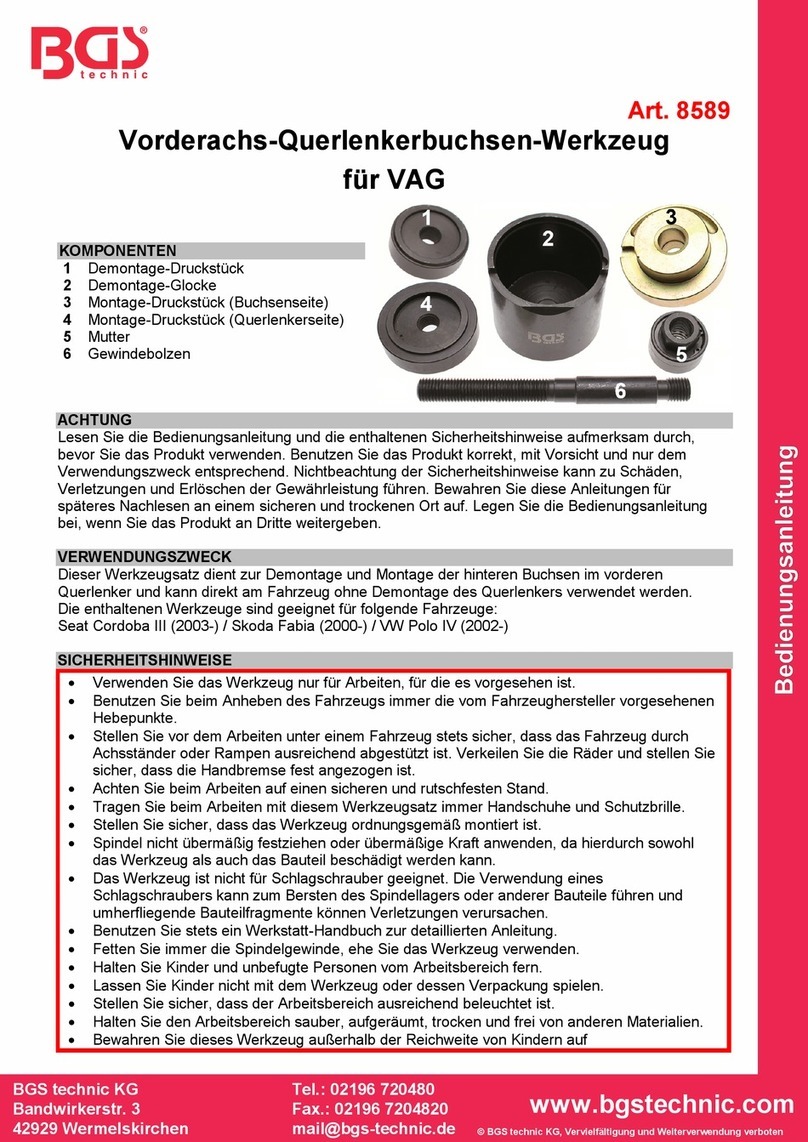 BGS technic 8589 User manual BGS technic 8589 User manual