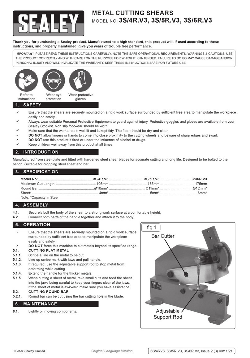 Sealey 3S/4R.V3 User manual