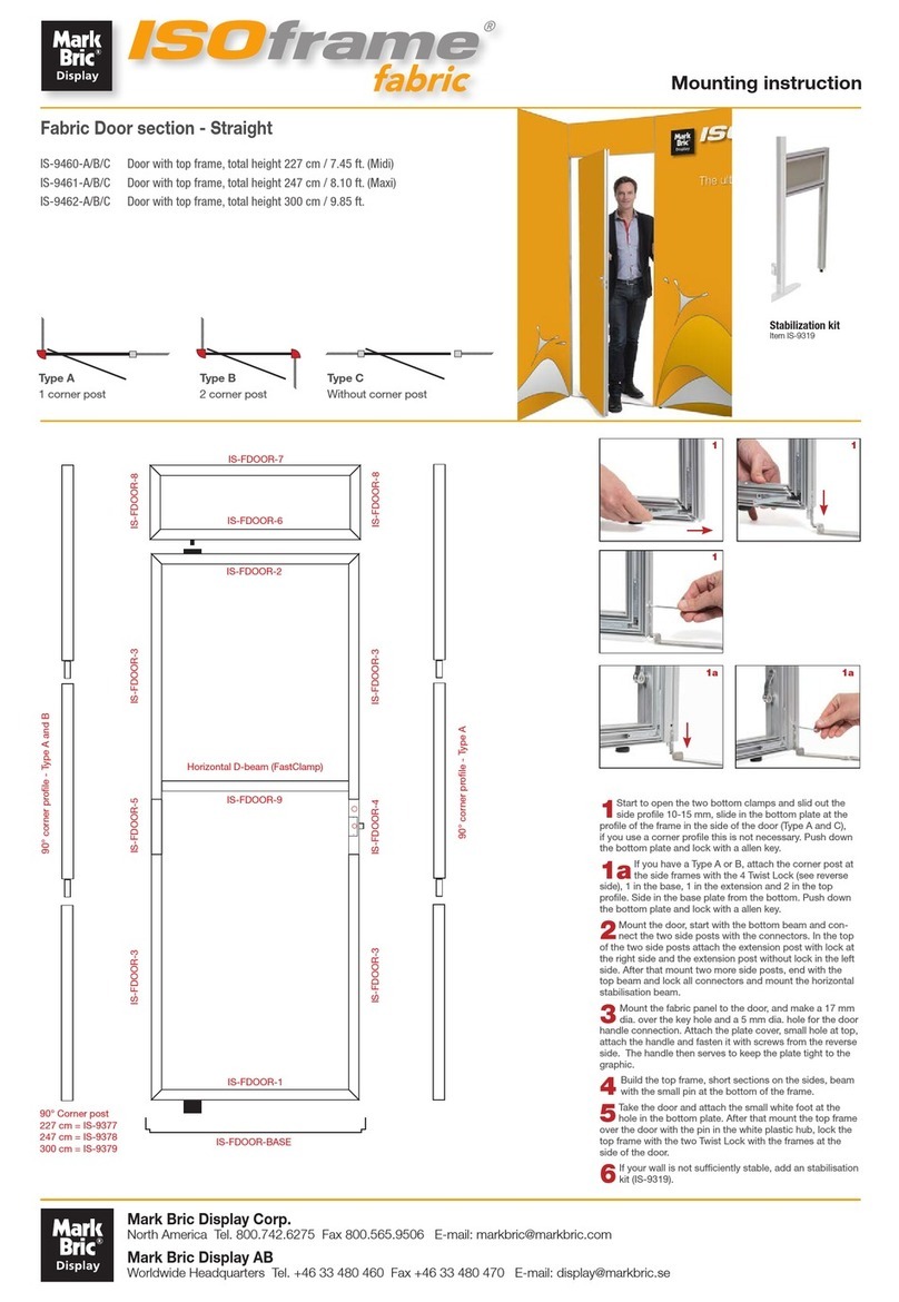 Mark Bric ISOframe Fabric IS-9460-A User guide