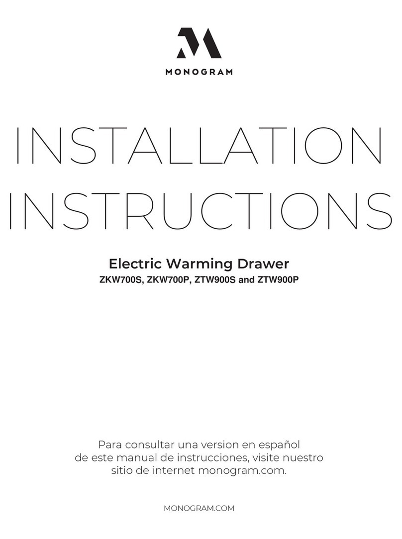 Monogram ZKW700S User manual