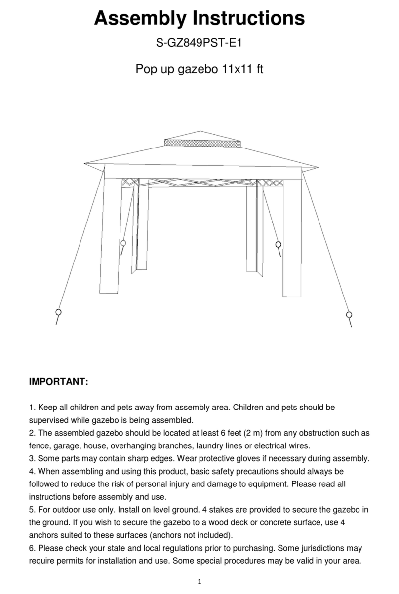 Sunjoy S-GZ849PST-E1 User manual