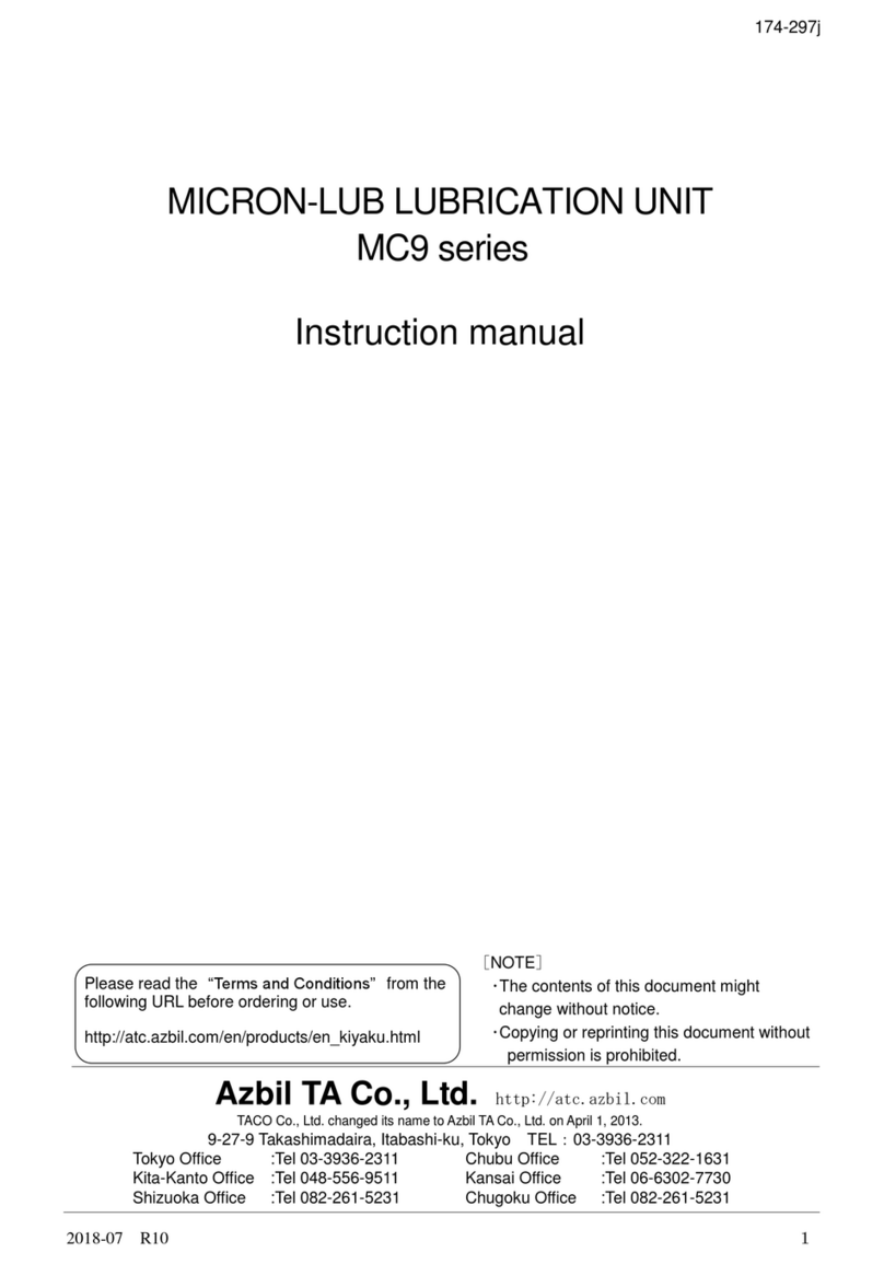 Azbil MC9 Series instruction manual