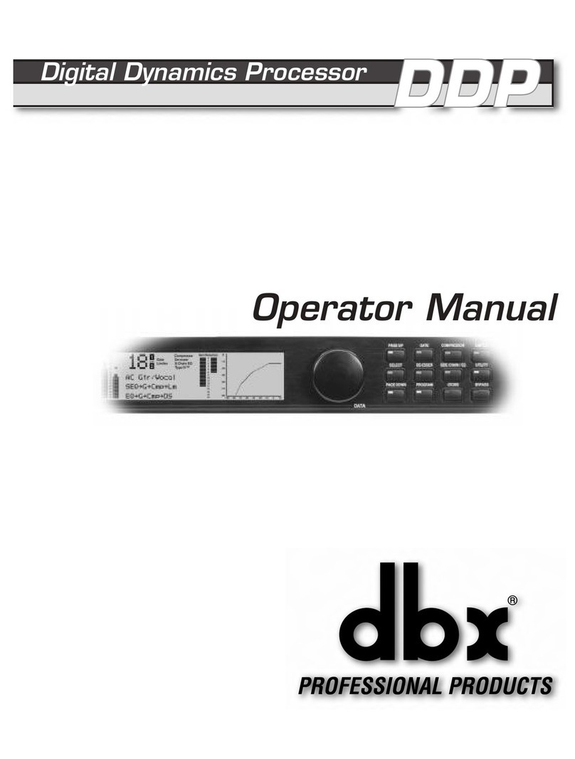 Harman dbx DDP Operator's manual