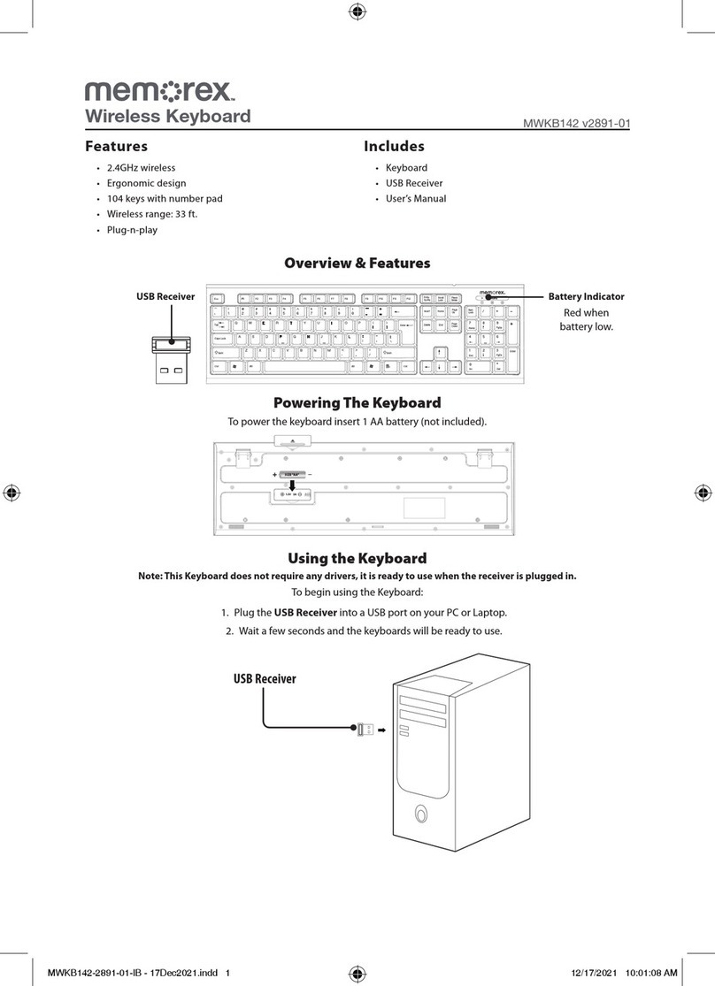 Memorex MWKB142 manual