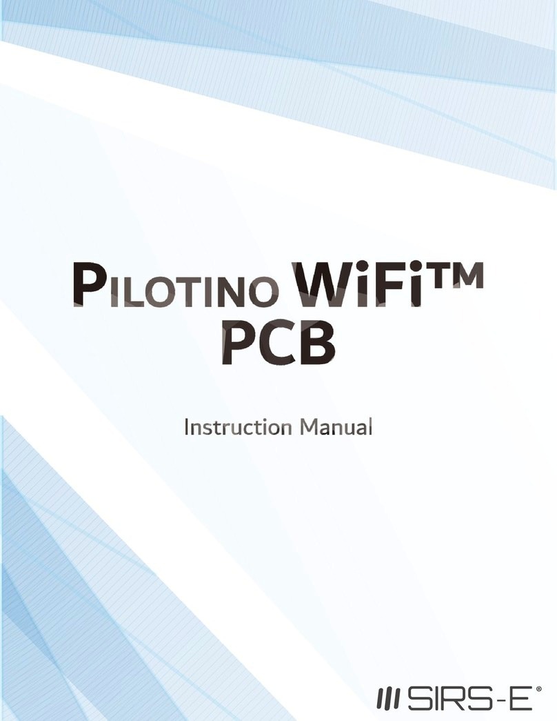 SIRS-E Pilotino WiFi PCB instruction manual