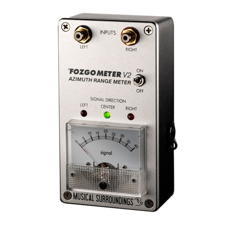 Musical Surroundings FOZGOMETER V2 User manual