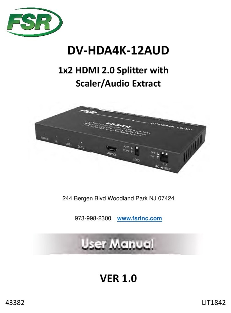 FSR DV-HDA4K-12AUD user manual