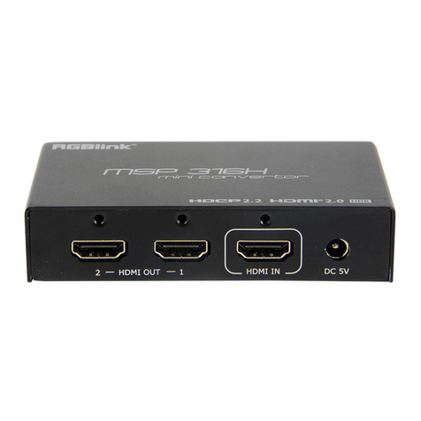 RGBlink MSP 316H User manual