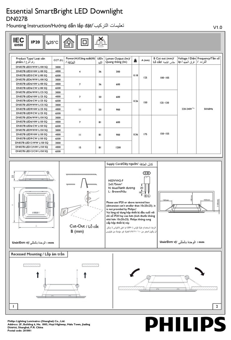 Philips DN027B Mounting instruction