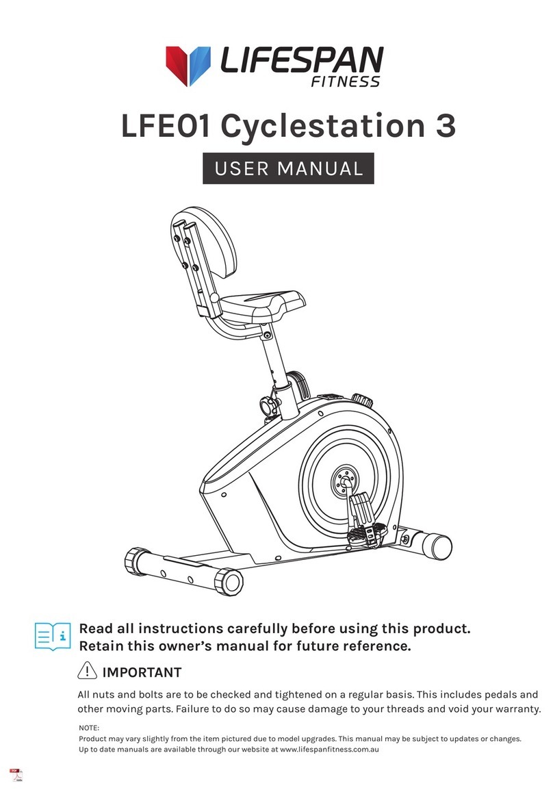 Life Span LFE01 Cyclestation 3 User manual