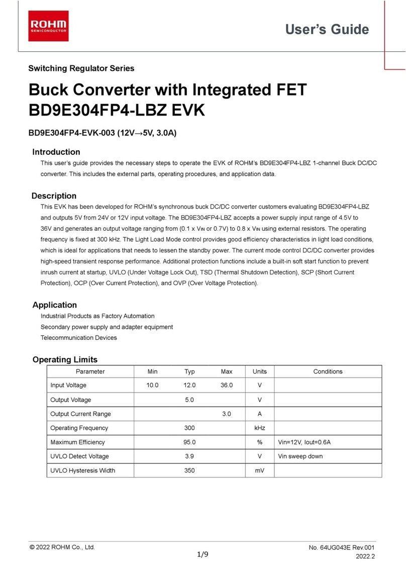 Rohm BD9E304FP4-LBZ EVK User manual