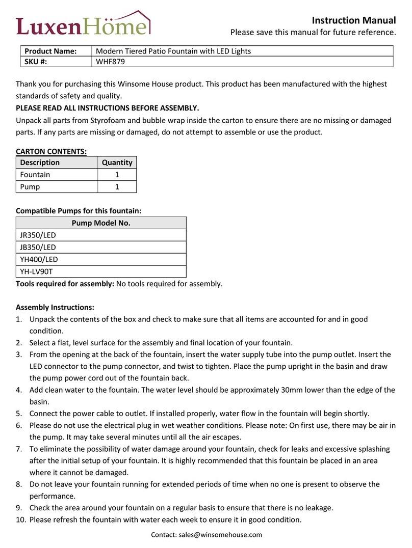 LuxenHome WHF879 instruction manual