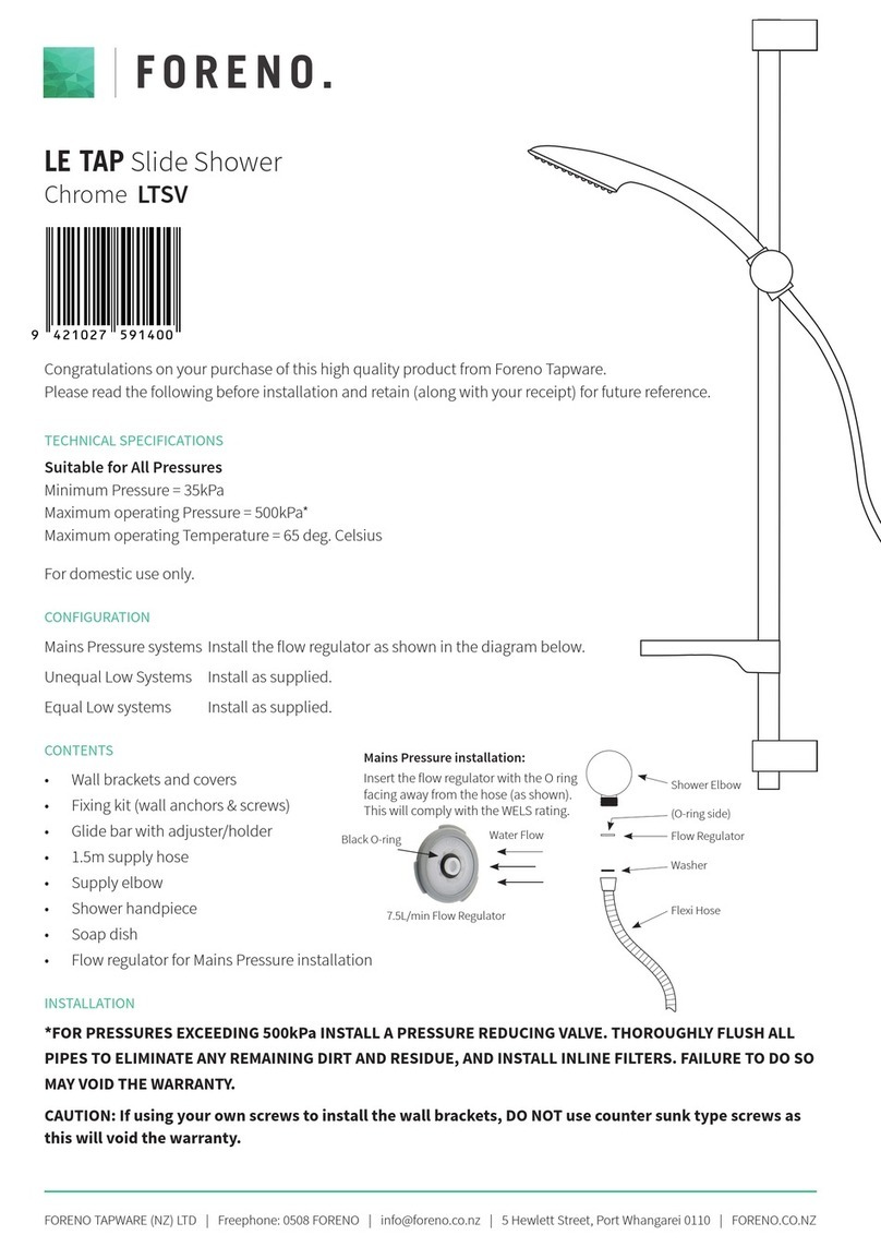 FORENO LE TAP LTSV quick start guide